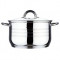 Cratita inox+capac sticla 6l Gourmet line