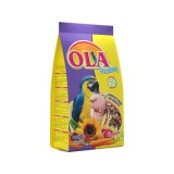 OLA Hrana Completa Papagali Mari, 800g - Premium, Vitamine &amp; Minerale, Cereale, Seminte, Legume, Fructe