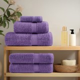 vidaXL Prosoape de baie 10 pcs Mov 15 x 21 cm Bumbac