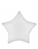 Balon Folie Metalizat Stea Alba- 45 cm