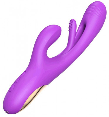 Vibrator Magnus, Vibrating &amp;amp; Patting, Silicon, USB, Mov, 24 cm, Passion Labs, Sensations foto