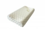 Cumpara ieftin Perna ergonomica Aloe Vera Memory, sustinere exacta pentru gat si cap, husa detasabila, 30x50x10 8 cm, ambalata la geanta, Somnart