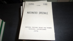 Matematici speciale &amp;amp;#8211; B. Crstici, N. Neamtu, I. Sturz, B. Rendi, D. Rendi foto