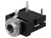 Conector Jack 3,5mm Stereo THT SCHURTER 4832.2320 Soclu Mama Montare Panou 4 Terminale 3 Piste