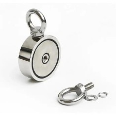 Magnet Foarte Puternic cu Doua Fete si Doua Carlige Pentru Pescuit M10 304