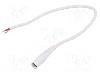 Cablu alimentare DC, cabluri, DC 5,5/2,5 soclu, alb, 0,25m, WEST POL - S25-TT-C100-025WH