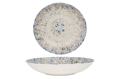Bonna Farfurie ad&amp;acirc;ncă - Luca Mosaic - Porţelan - 23 cm (1000cc) - set de 6 foto