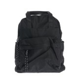 Rucsac negru casual cu compartimente multiple
