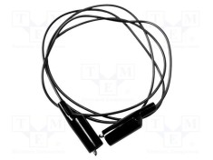 Cablu de măsurare 10A 1,2m cu clemă crocodil neagră MUELLER ELECTRIC