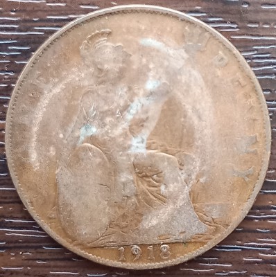 (M2214) MONEDA ANGLIA - 1 PENNY 1918 foto