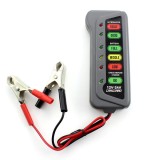 Tester pentru baterie și alternator, 12V &ndash; 24V, cu indicatori LED, Carguard