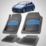 Covorase Auto Tip Tavita Compatibile Peugeot 207 Hatchback (5 usi 2006-2009)-Blue