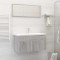 Gossi set mobilier de baie, 2 piese, gri sonoma, lemn prelucrat