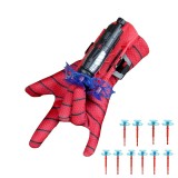 Manusa Spiderman pentru copii cu zece ventuze, rosie, marime universala