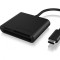 CARD Reader Icy Box interfata USB 3.2 Gen 1, citeste/scrie: CF, SD, microSD, adaptor USB Type-C, 15cm, &quot;IB-CR301-C3&quot; (timbru verde 0.18 lei)