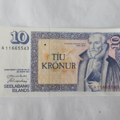 Islanda 10 Kronor 1961 Noua