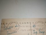 CARTE POSTALA VECHE CANNES -PROMENADE DE LA CROISETTE -1939