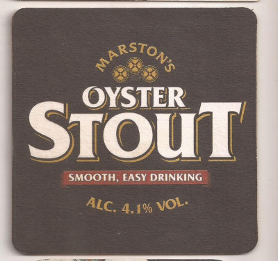 L1 - suport pentru bere din carton / coaster - Oyster Stout foto