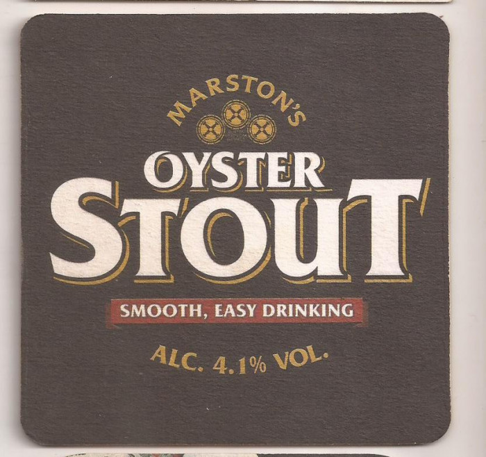 L1 - suport pentru bere din carton / coaster - Oyster Stout