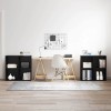 VidaXL Set comodă TV 4 pcs Stejar negru 37 x 35 x 72 cm Lemn compozit 3393529