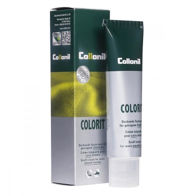 Crema mata pentru piele neteda uzata Collonil Colorit, 50 ml, albastru foto