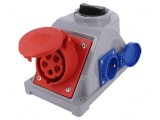 Conector Alimentare AC Trifazat 16A 400V IP44 Soclu Mamă