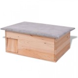 Casă pentru arici, 45 x 33 x 22 cm, lemn, vidaXL