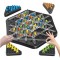 Sah international triangular, ideal pentru serile in familie, joc interactiv pentru copii si adulti, strategie si distractie pentru familie, negru/mul
