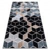 Covor POLI 9139A cub 3D negru / gri, 120x170 cm, Dreptunghi, Polipropilena