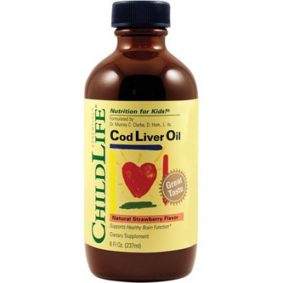 Ulei de Ficat de Cod Liver Oil (pentru copii) Childlife Essential Secom 237ml foto