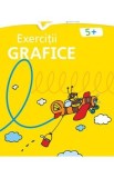 Exercitii grafice 5 ani+ (galbena), Autor Anonim