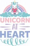 Cumpara ieftin Sticker decorativ, Unicorn At Heart , Multicolor, 85 cm, 4861ST, Oem