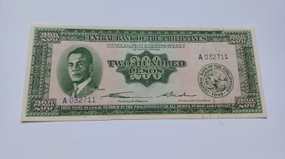 Filipine- 200 Pesos 1949 UNC foto
