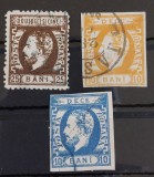 Romania 1871/72 - Lot Carol l cu Barba