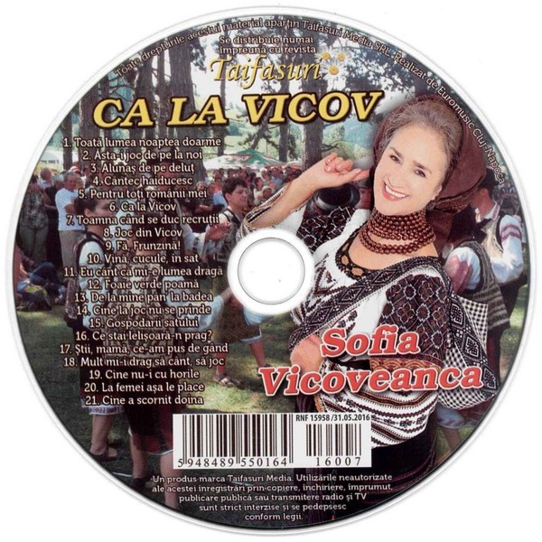 CD Sofia Vicoveanca &lrm;&ndash; Ca la Vicov revista Taifasuri
