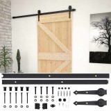 Cumpara ieftin Usa glisanta cu set feronerie, 80 x 210 cm, lemn masiv de pin