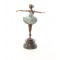 Dansatoare - statueta din bronz pictat pe soclu din marmura BE-44