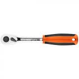 Maner cu clichet 3/8&amp;quot;, 45 dinti, 155mm 08-524