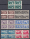 ROMANIA 1928 LP 81 - 10 ANI DE LA UNIREA DOBROGEI BLOCURI DE 4 TIMBRE MNH, Nestampilat