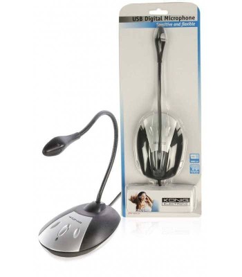 Microfon flexibil USB 2.0 Konig foto