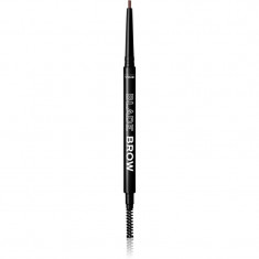 Revolution Relove Blade Brow creion pentru sprancene cu pensula culoare Dark Brown 0,1 g