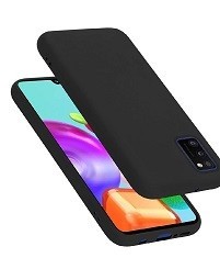 Huse silicon antisoc cu microfibra interior Samsung Galaxy A41 , Negru