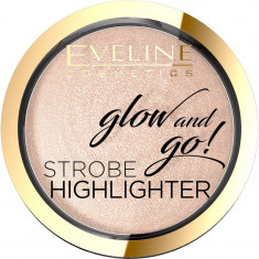 Eveline Cosmetics Glow & Go pudra pentru luminozitate culoare 01 Sparkling Wine 8,5 g