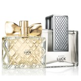 Cumpara ieftin Set Avon Luck- apa de parfum pentru Ea 50 ml si apa de toaleta pentru El 75 ml