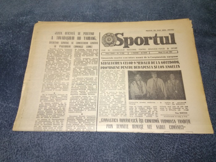 ZIARUL SPORTUL 10 MAI 1983