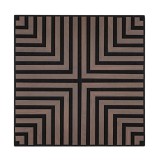 Panou acustic de perete Deco V cu aspect de nuc, 60x60x1,8 cm