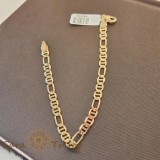 Bratara lata placata cu aur 18K, model 3 cu 1, 20 cm, SaraTremo