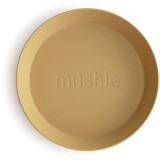 Cumpara ieftin Mushie Round Dinnerware Plates farfurie Mustard 2 buc