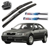 Cumpara ieftin Stergatoare Parbriz Hybrid Skoda Octavia Tour (1996-2004) - Set Fata 22"+20" TeamCar