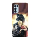 Husa compatibila cu Oppo A72, Viceversa, model Edward and Alphonse Full Metal Alchemists, Silicon, TPU, Transparent, Carcasa